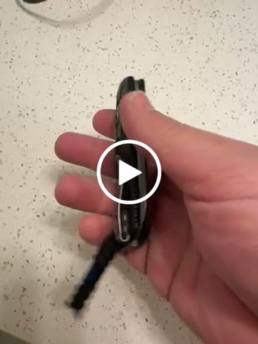 Customer video review of Microtech MSI Mini Black Aluminum 3.25 inch M390MK Power Blade Knife – Made in USA (Proof Run)