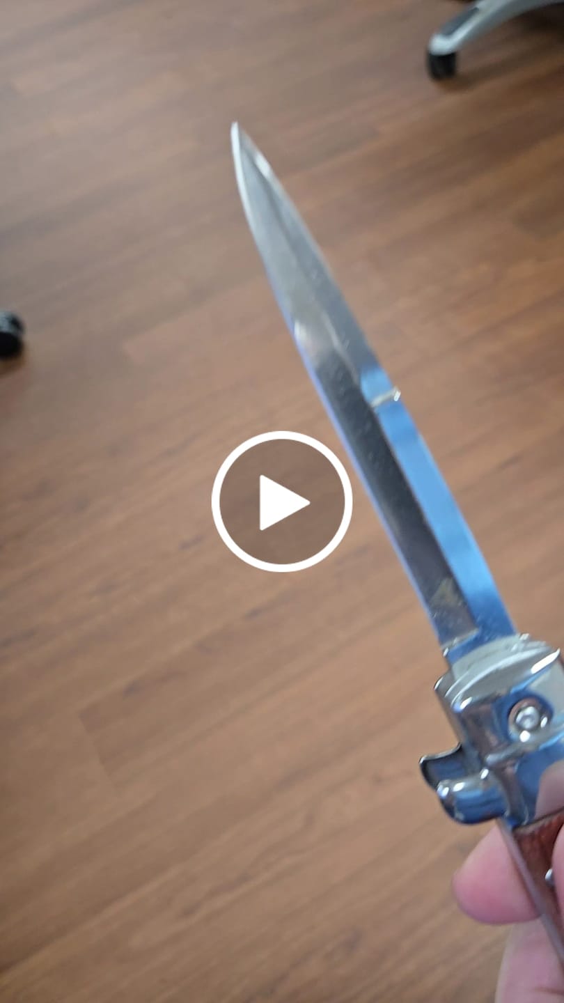 Customer video review of VT Don Italian Stiletto OTF (Wood)