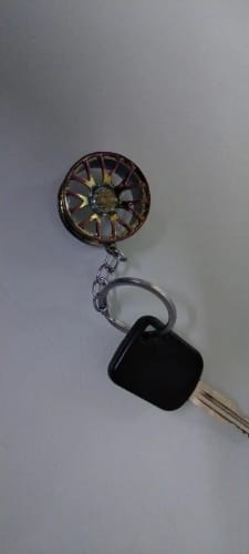 Customer photo review of Mini Wheel Keychains