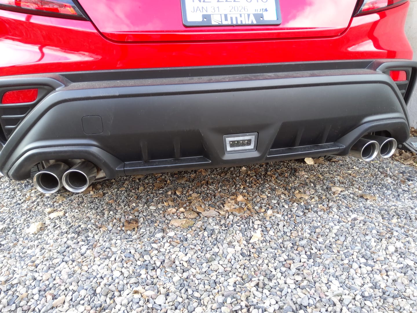 Customer photo review of 2011-25 Subaru WRX & STi F1 Rear Fog Lights