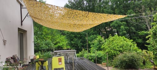 Customer photo review of Tarnnetz mit Stahlseil