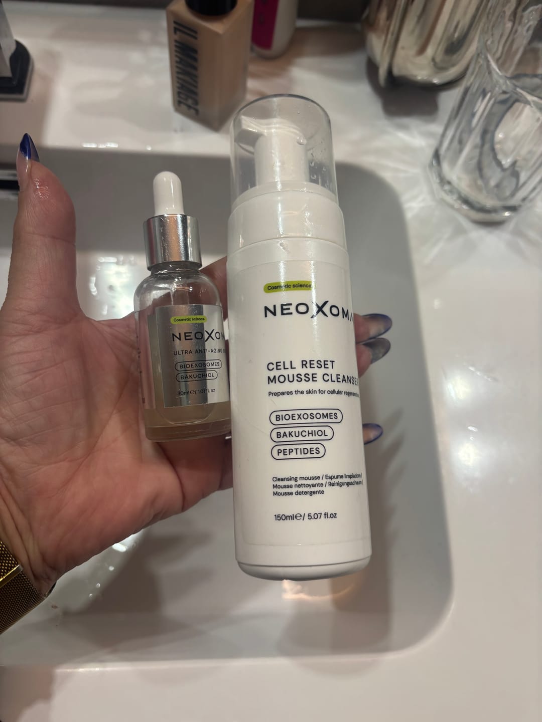 Customer photo review of Cell Reset Mousse Cleanser