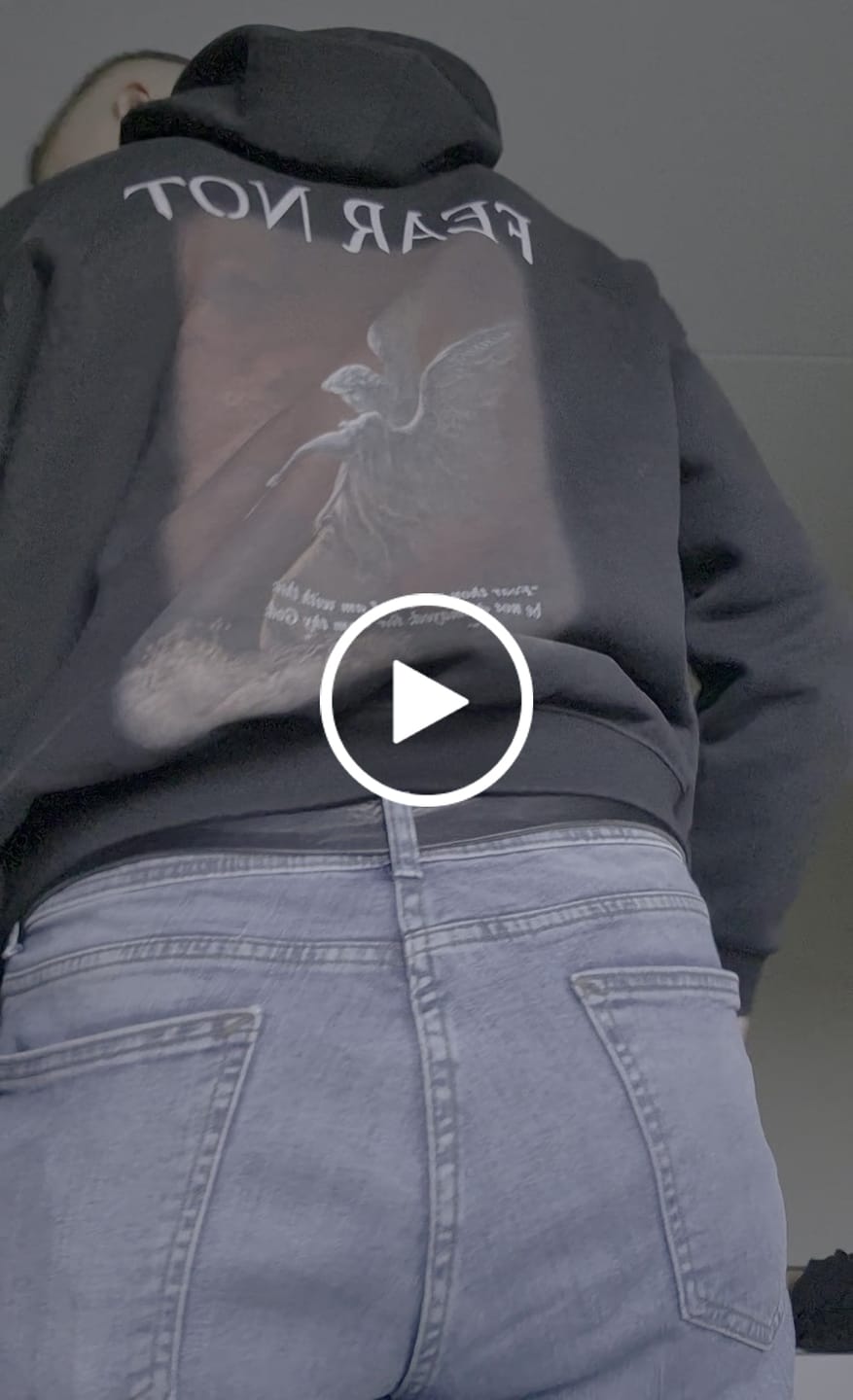 Customer video review of Fear Not Hoodie - Black