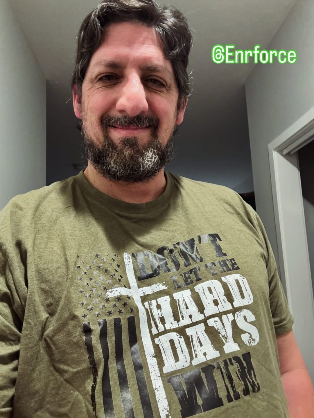 Customer photo review of Hard Days Tee