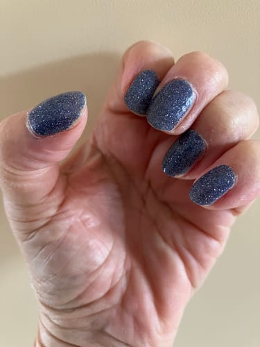 Customer photo review of Denim | Jellies DIY Soft Semi Cured Gel Nail Wraps