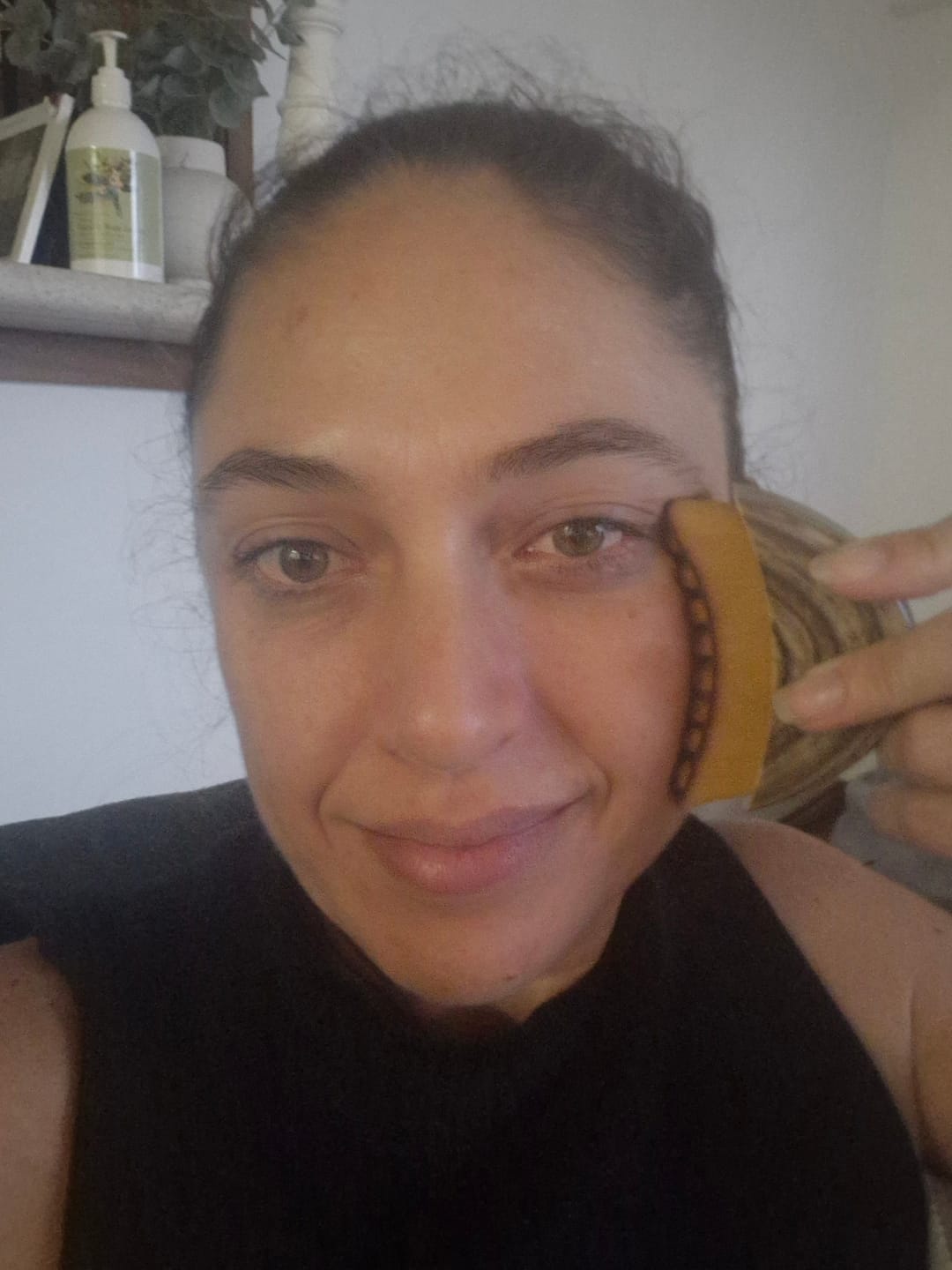 Customer photo review of The Naked Skin™ Lymphatic Contour Brush