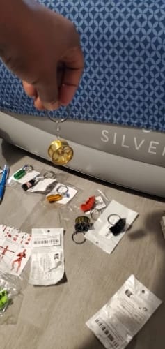 Customer photo review of Mini Wheel Keychains