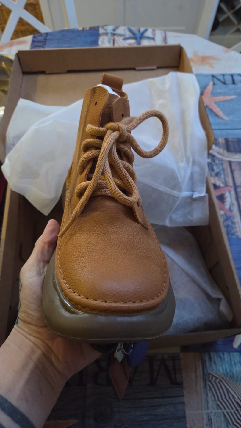 Customer photo review of Women Winter Pure Color Genuine Leather Flat Boots