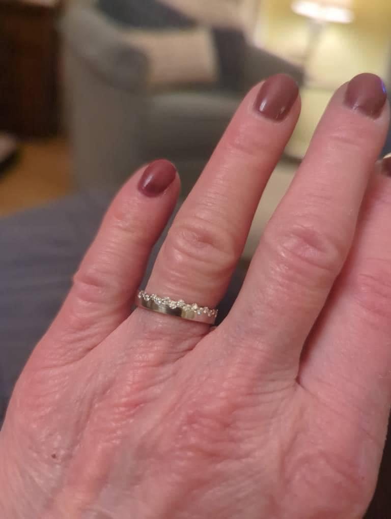 Customer photo review of Reconnect Floral Ring Set