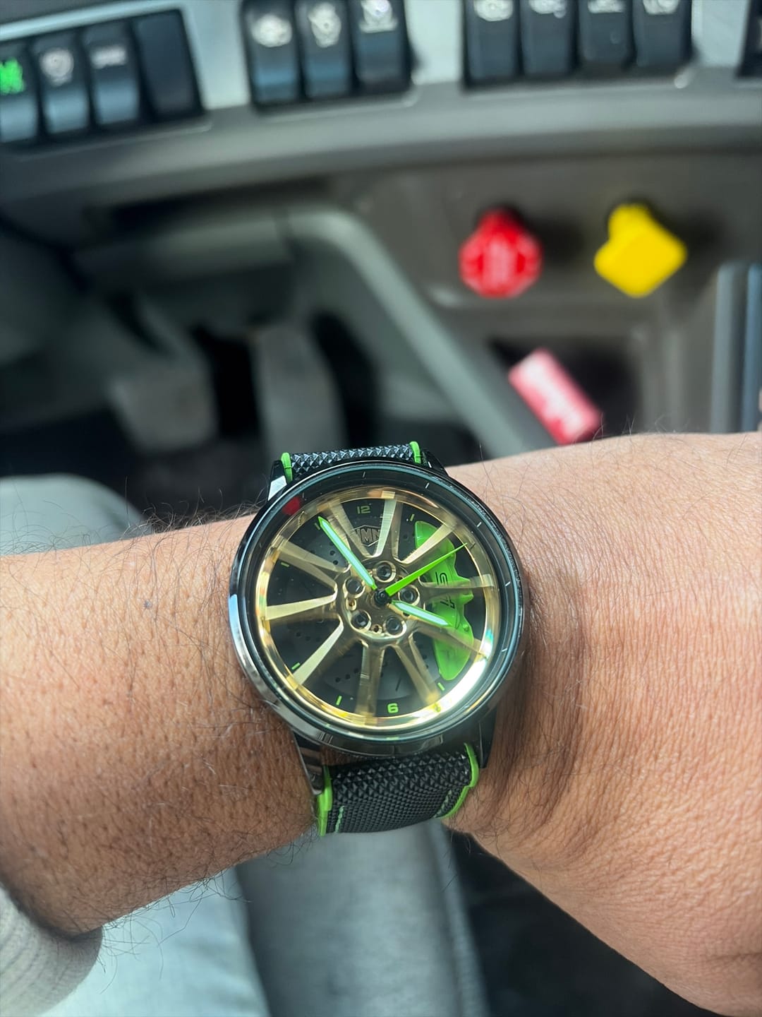Customer photo review of HMN BRZ Performance Gold Wheel