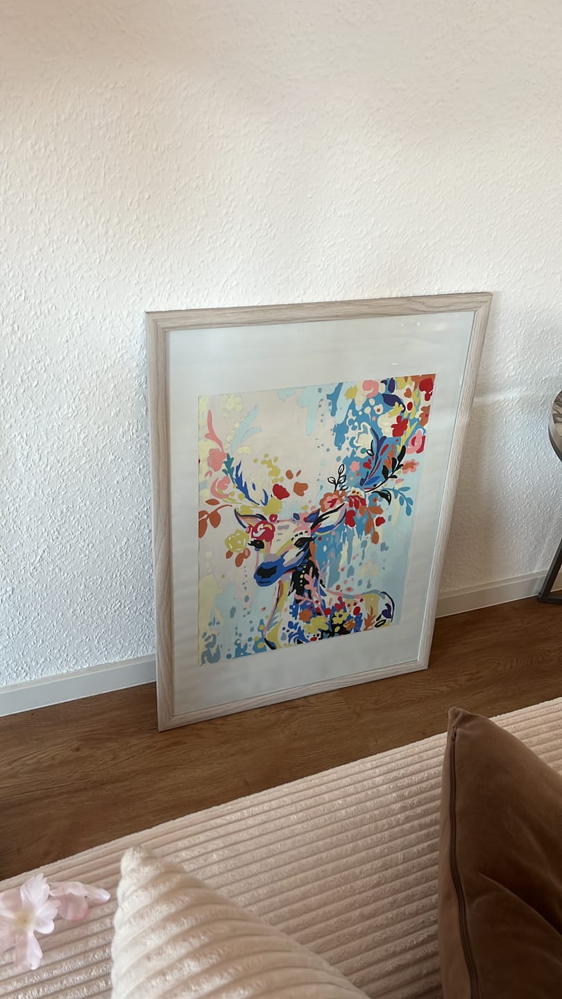 Customer photo review of Malen nach Zahlen - Frühlingshirsch