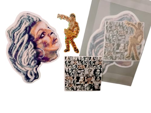 Customer photo review of Gold Glitter Stickers