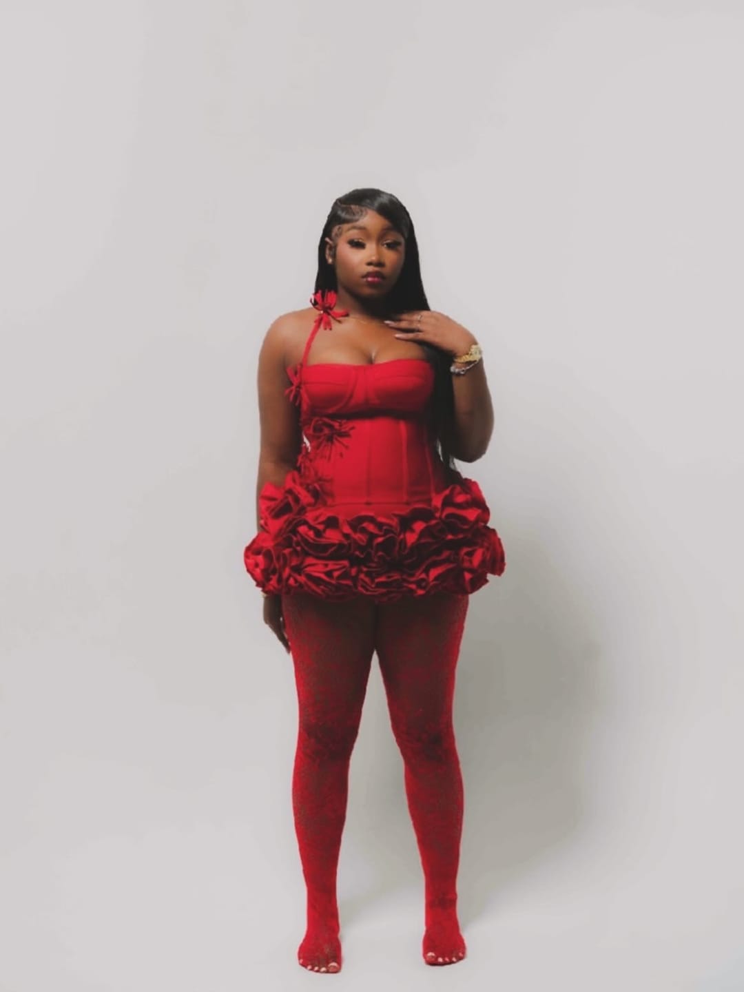 Customer photo review of Neveah Mini Dress