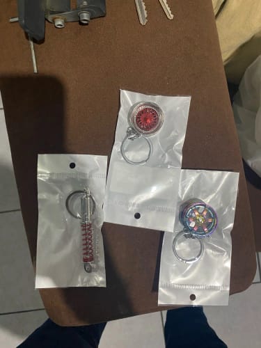 Customer photo review of Mini Coil Over Keychains