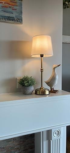 Customer photo review of LED Retro Fabric Cordless Table Lamp