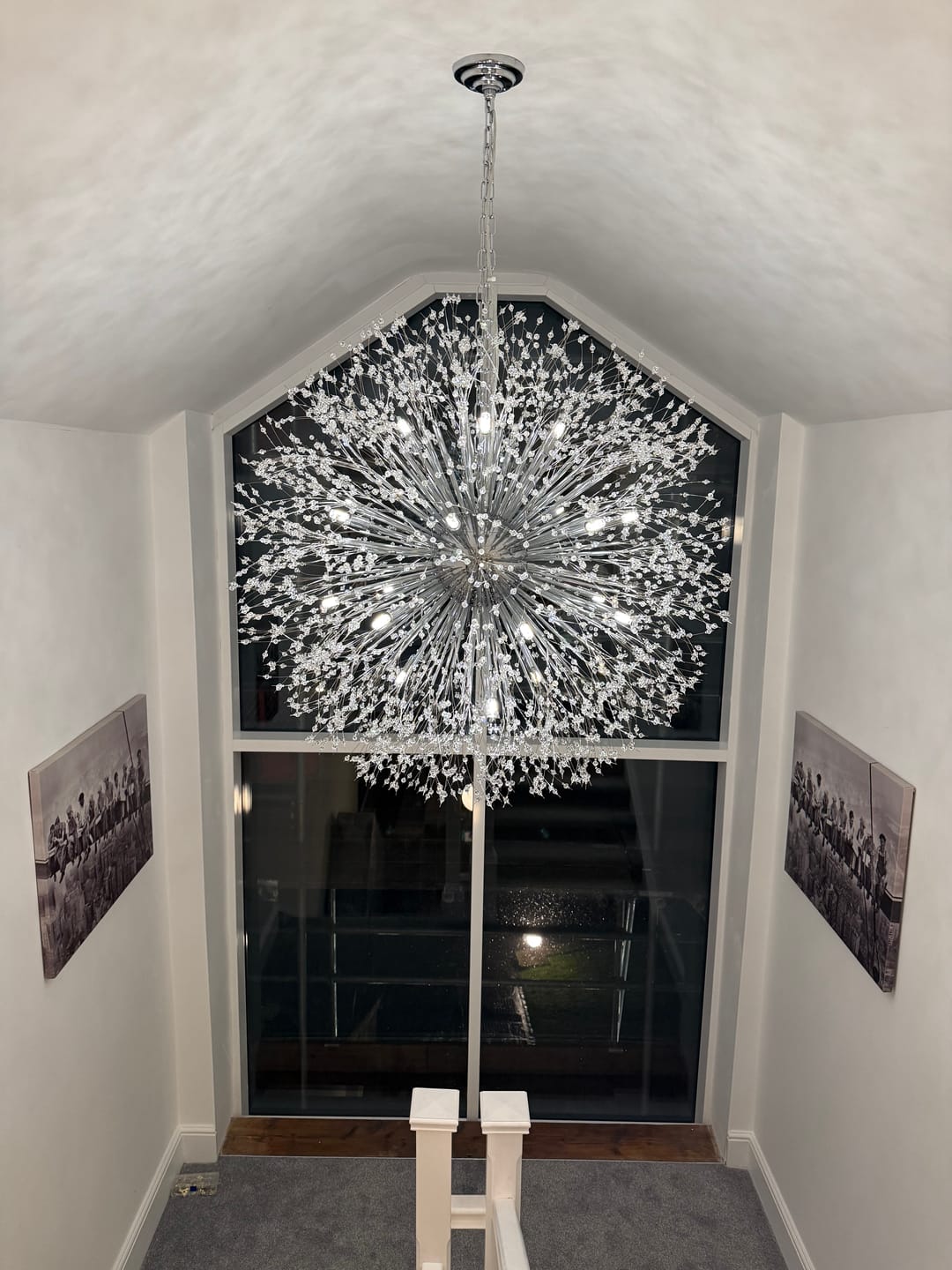Customer photo review of 20-Light Oversized Large Luxury Sputnik Firework Chandelier