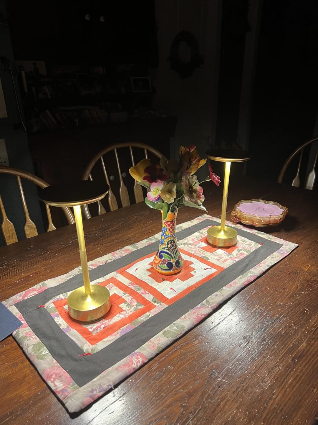 Customer photo review of Metallic Cordless Table Lamp