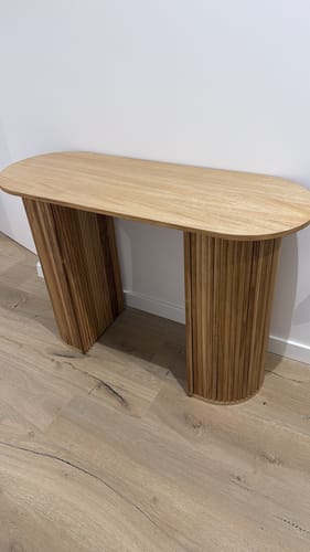 Customer photo review of PIREUS - Console en bois coloris naturel