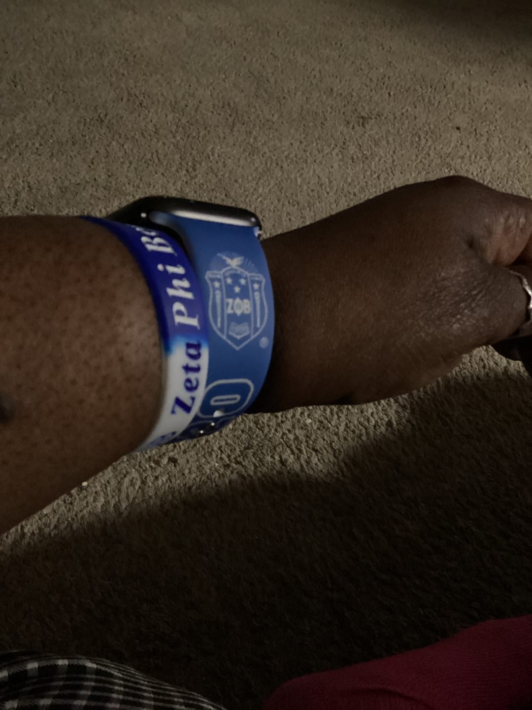 Customer photo review of ZPB Sorority Blue White 1920 Watch Band Strap