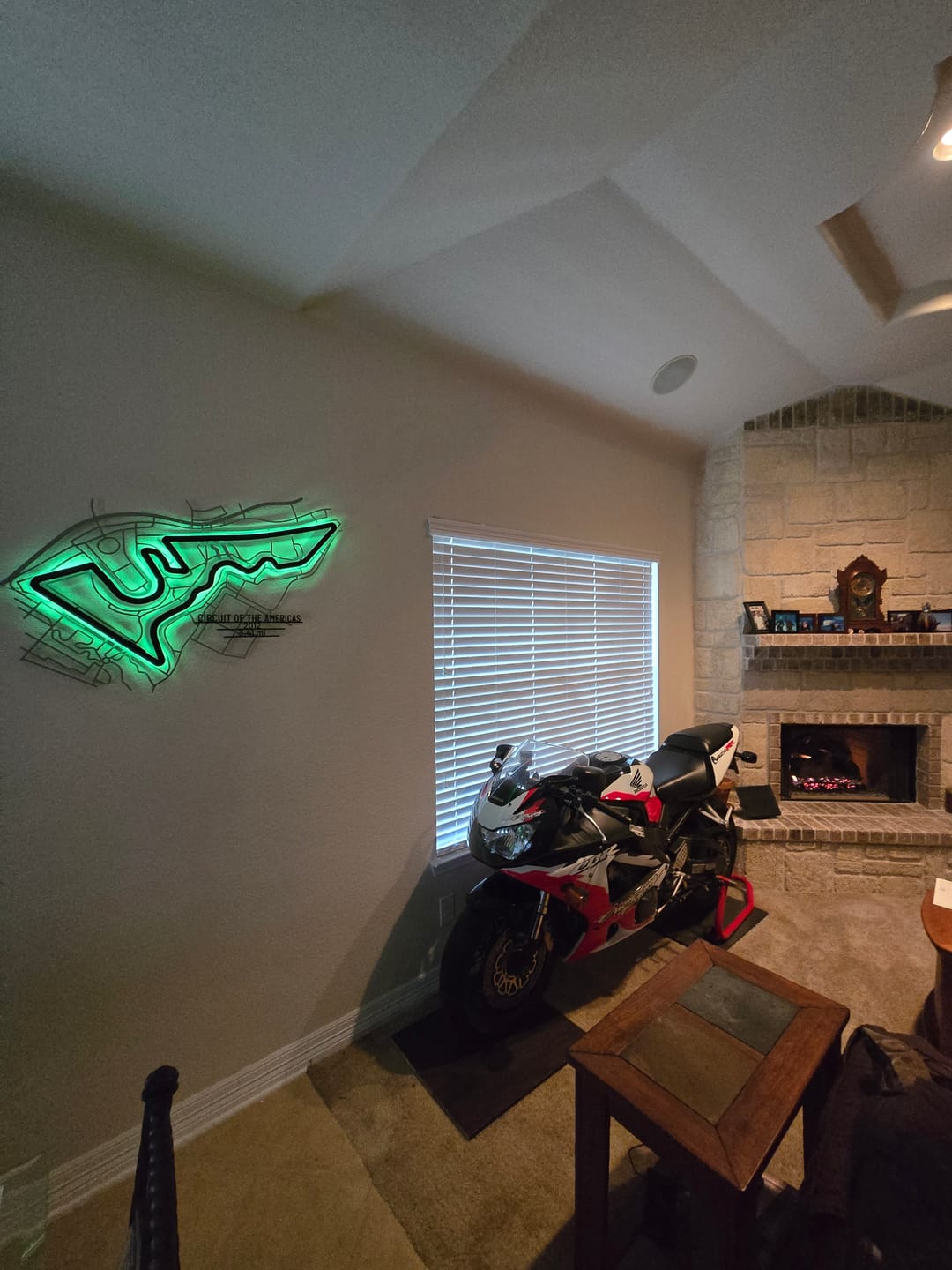 Customer photo review of Circuit of America COTA Metal Wall Art