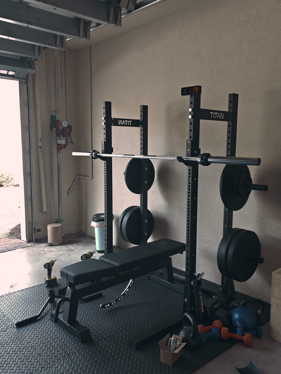 Customer photo review of URA-MAX COLORED Bumper Plate Sets