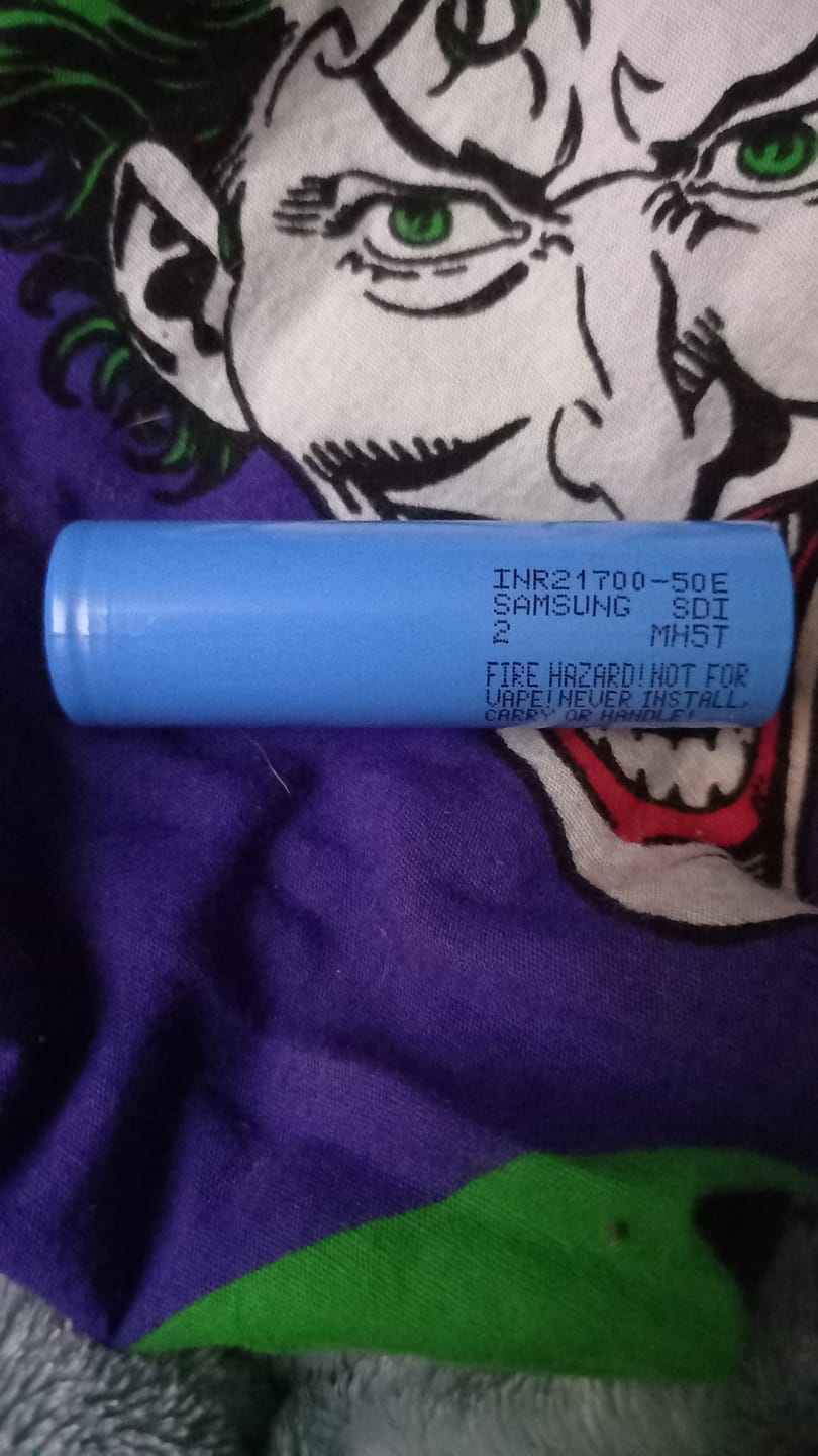 Customer photo review of Samsung 50E 21700 5000mAh 9.8A Battery