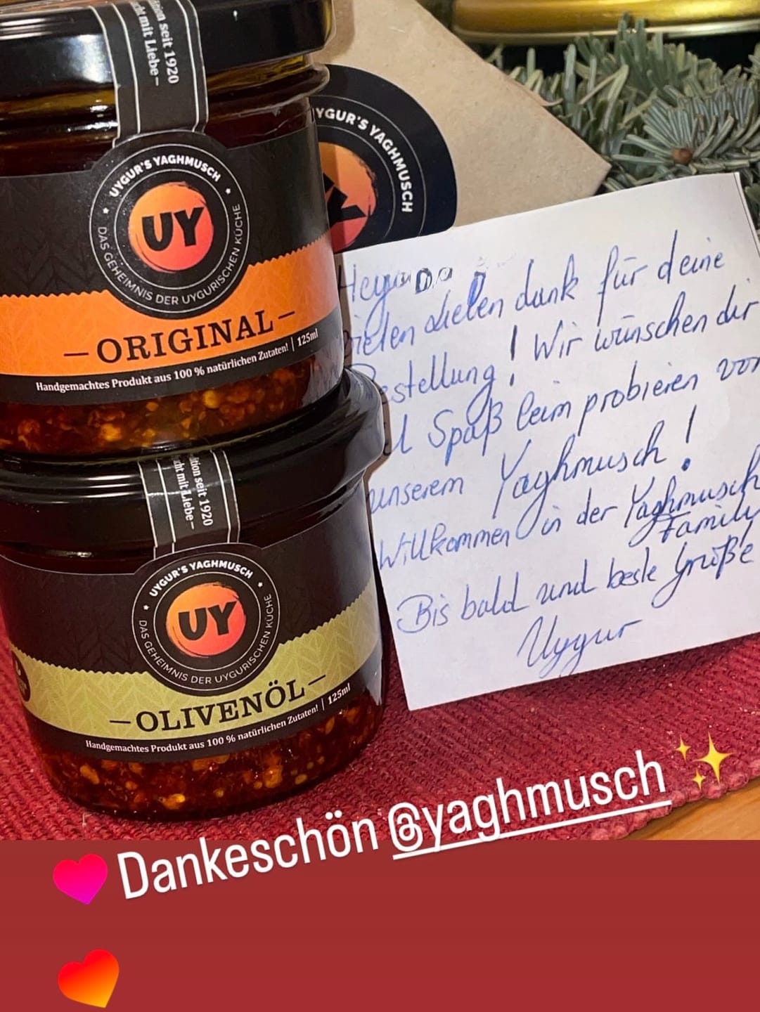 Customer photo review of Uygur's Yaghmusch®  Bundle – Original & Olivenöl