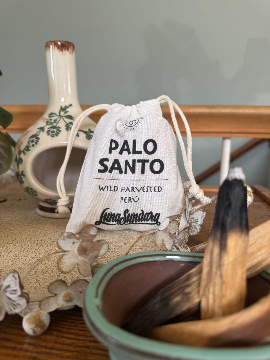 Customer photo review of Palo Santo Smudging Sticks Premium 100 Grams (Approximately 10-15 Sticks)