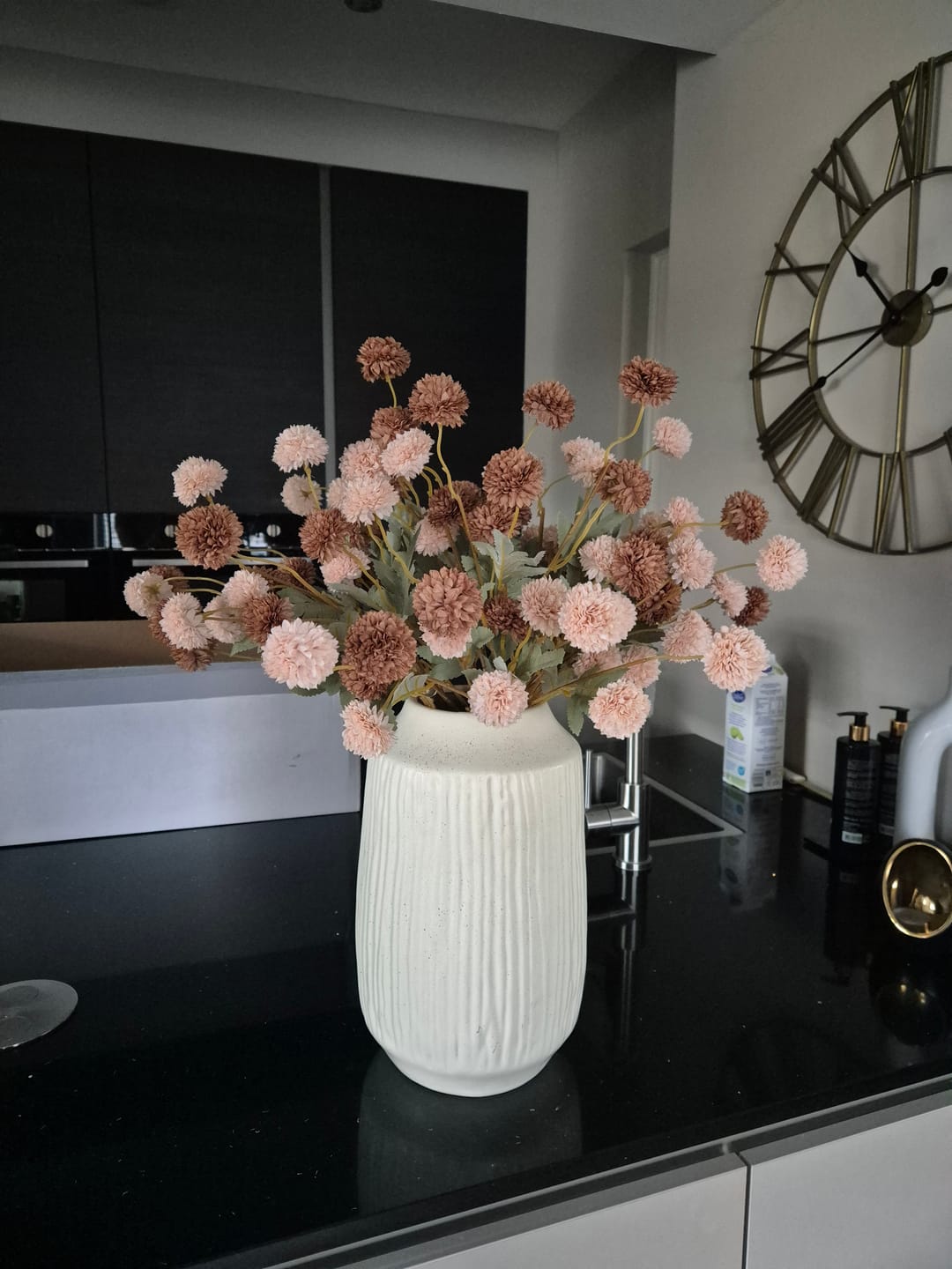 Customer photo review of Zijden Kiku Bloemen - Crème Mix