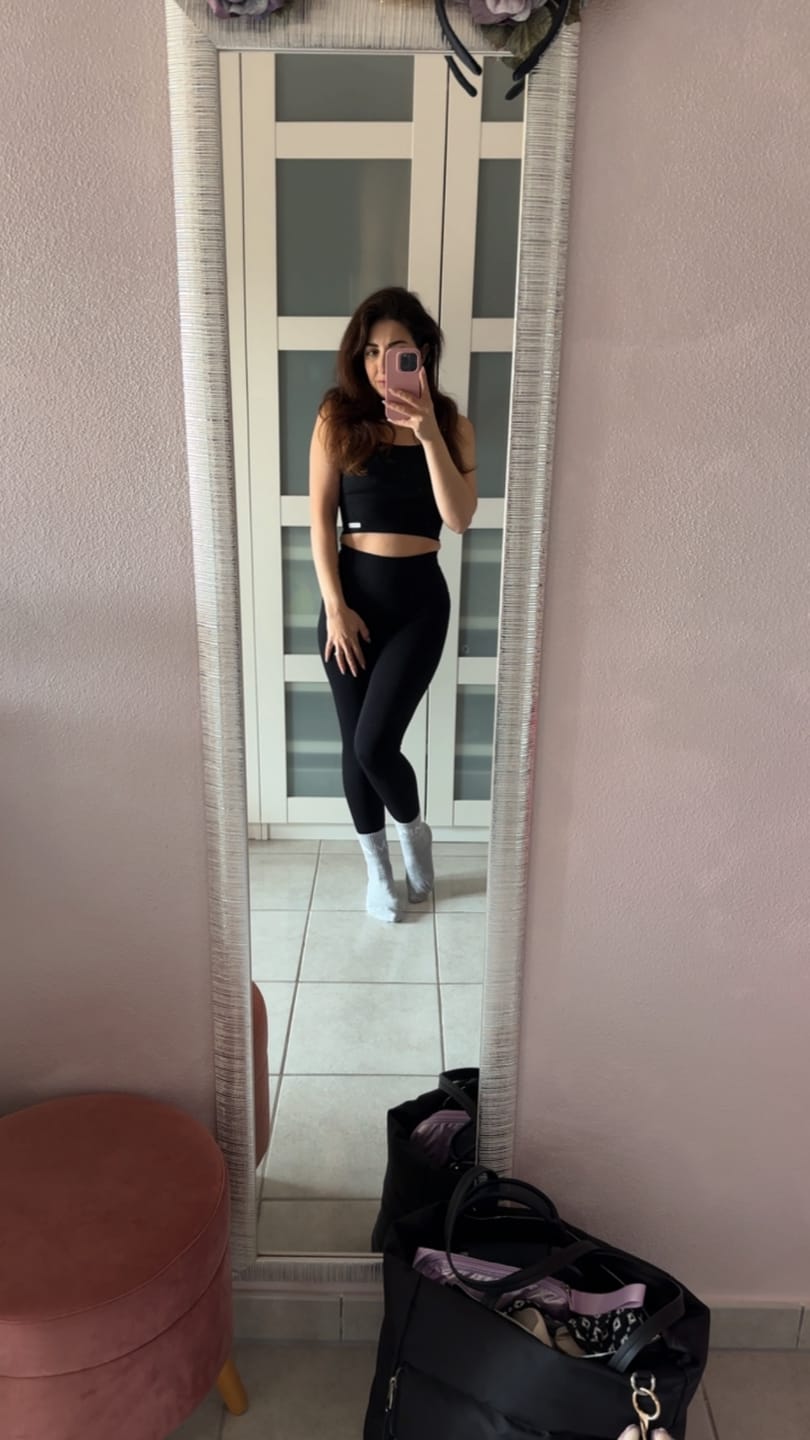 Customer photo review of Leggings Push Up Monogram Nero