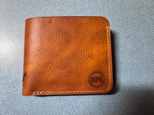 Customer photo review of Big Bend Bifold Wallet - Chestnut Brown