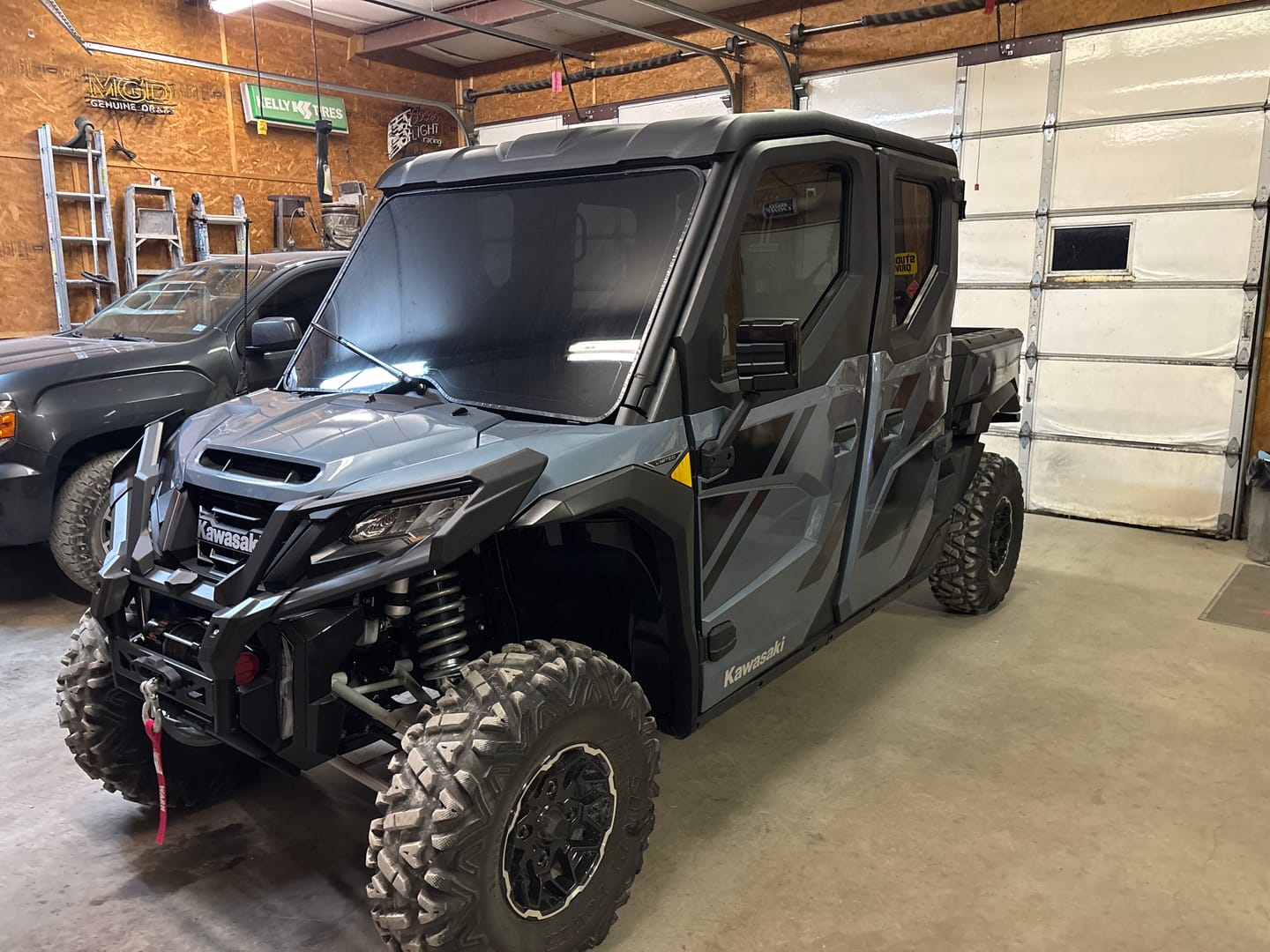 Customer photo review of Kawasaki Ridge PREMIUM SIDE MIRROR SET