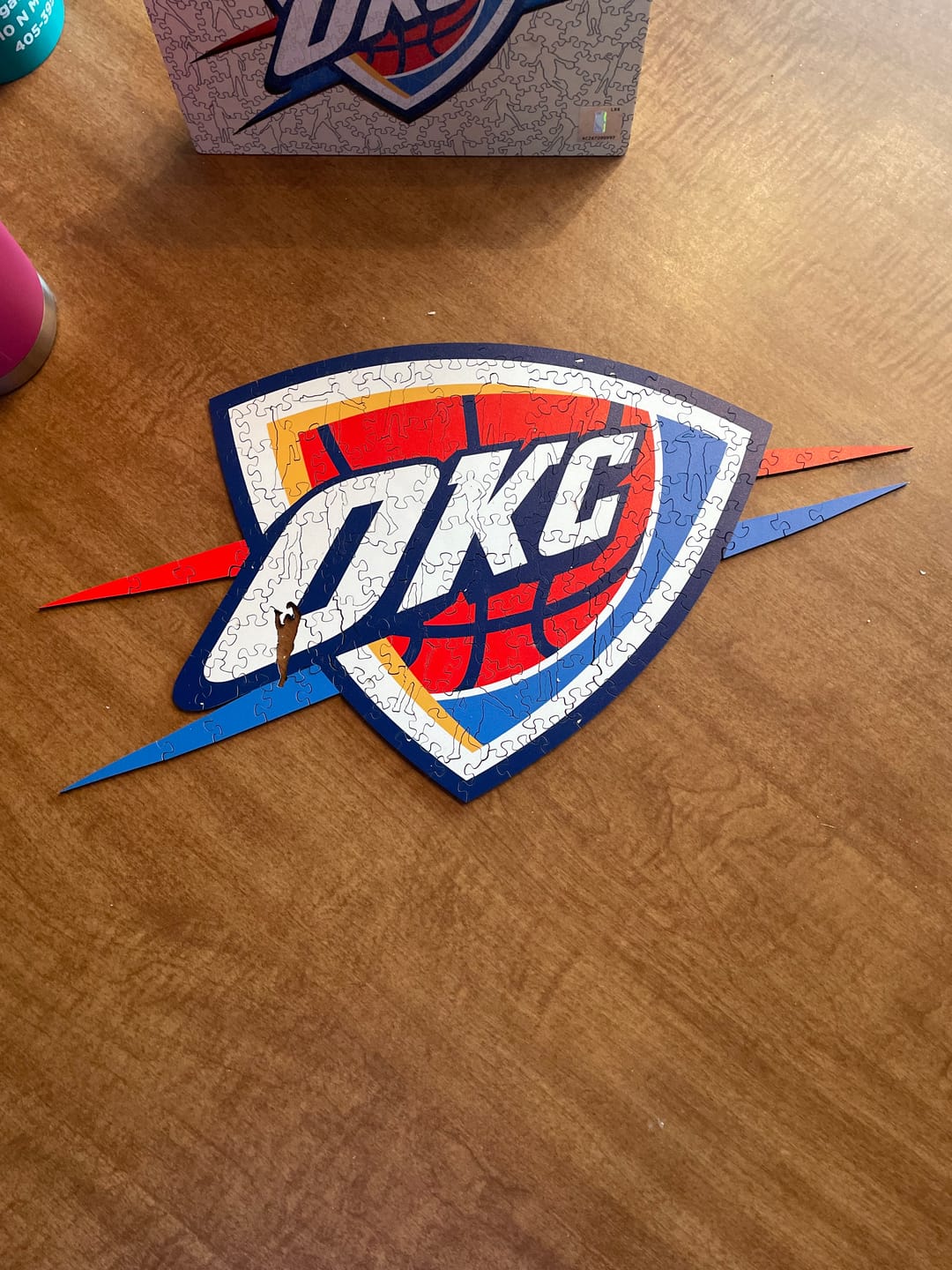 Customer photo review of Oklahoma City Thunder™ - Wooden Puzzle