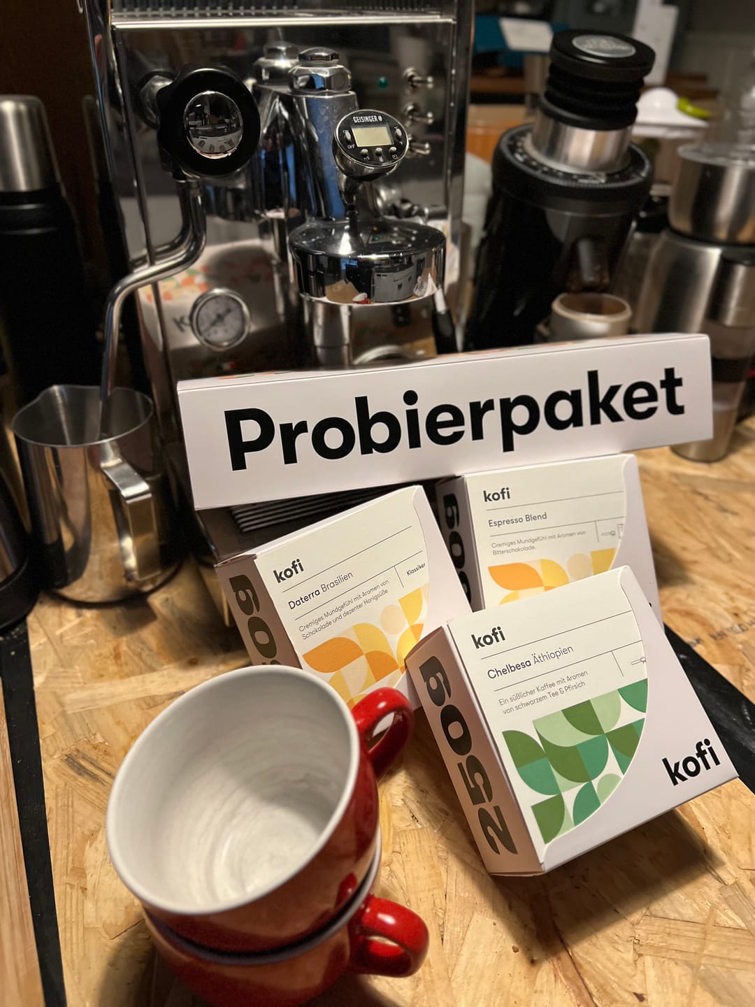 Customer photo review of Probierpaket Spezialitätenkaffee Cappuccino & Co. 3x250g
