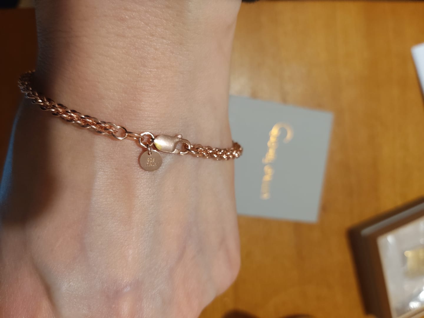 Customer photo review of Essential Eterna Double Link Bracelet
