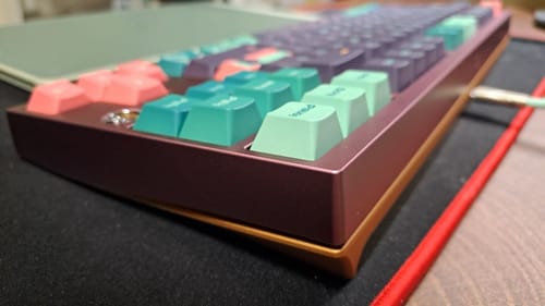 Customer photo review of Neo80 Cu Custom Mechanical Keyboard