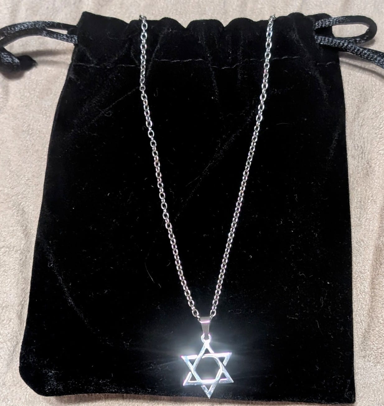 Customer photo review of Israel365 Star of David Necklace