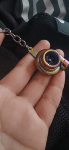Customer photo review of Mini Turbo Keychains