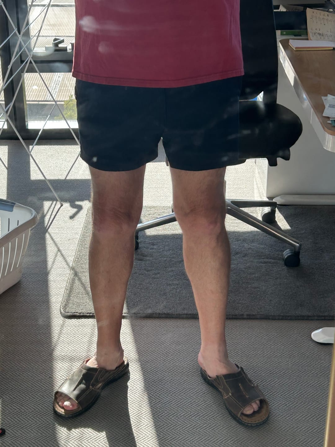 Customer photo review of Ultra-Stretch 3" Chino Shorts - Navy