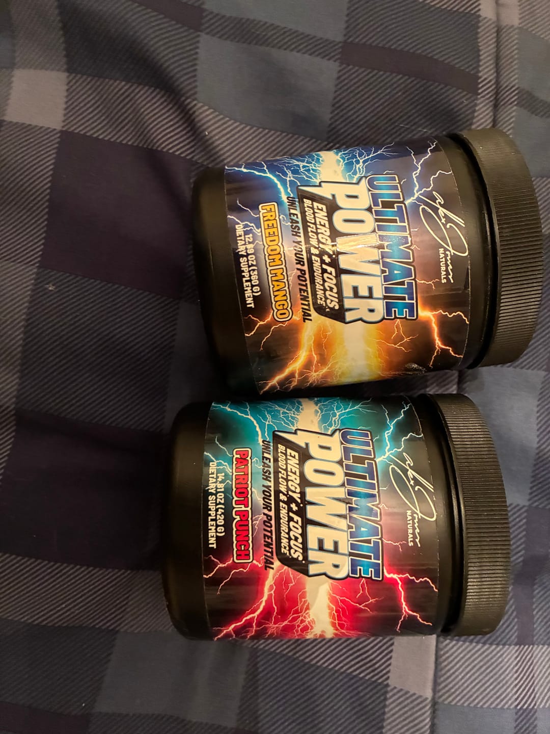 Customer photo review of Ultimate Power Drink Mix - Energy & Focus* (Freedom Mango)