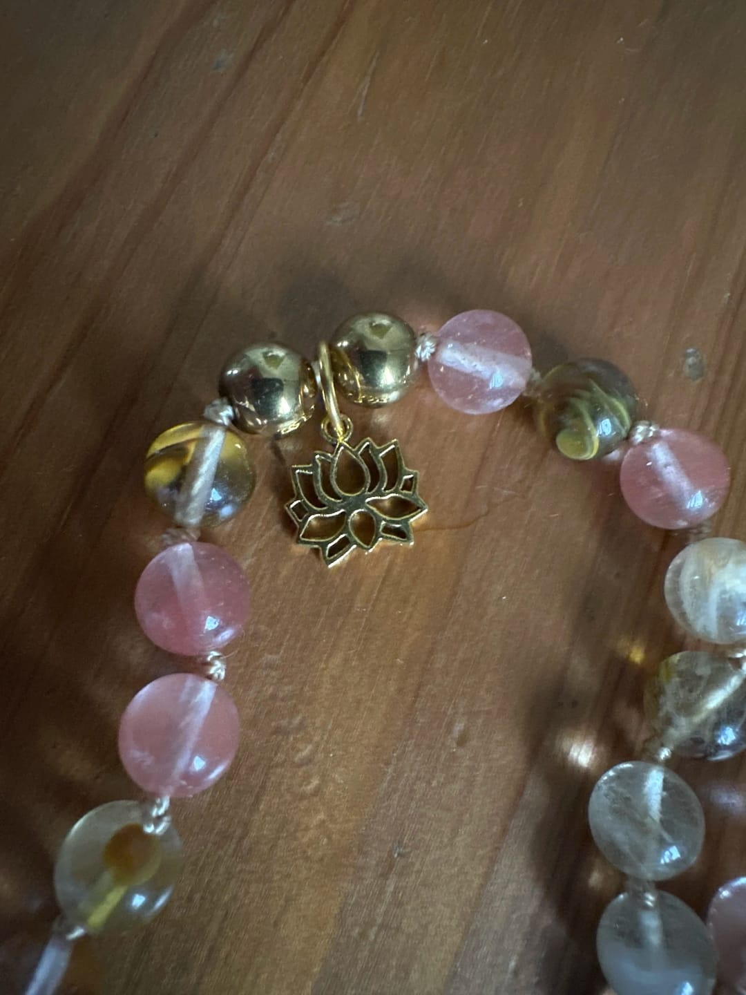 Customer photo review of Edelstein Mala Halskette Turmalin - Schutz & Erdung
