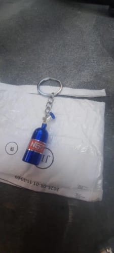 Customer photo review of Mini NOS Nitrogen Bottle Keychains