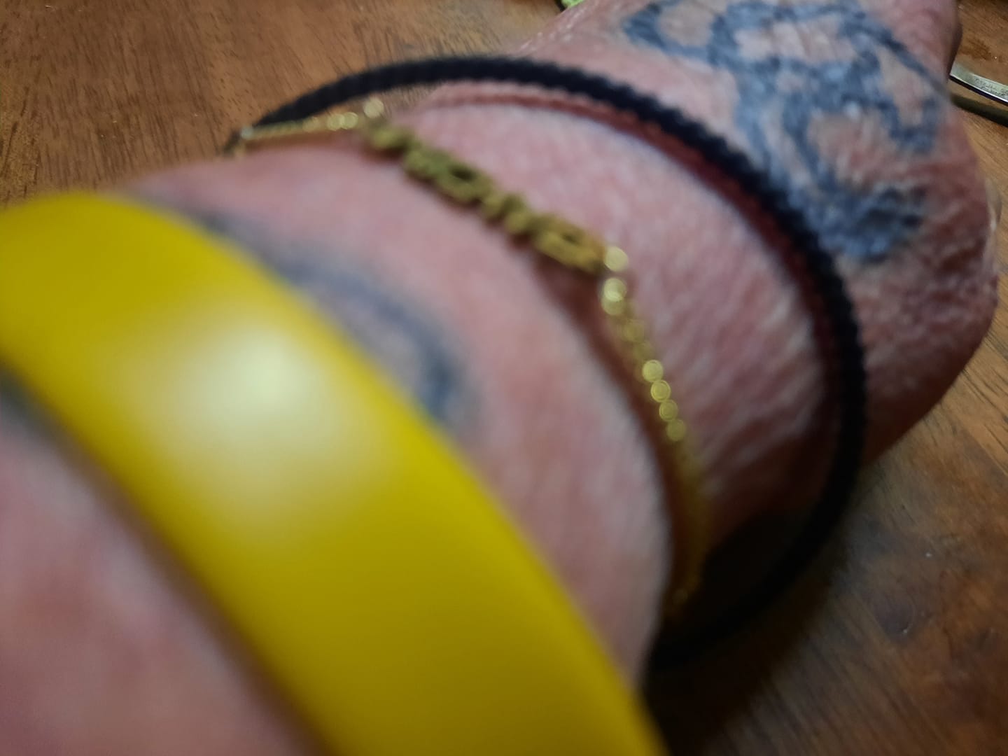 Customer photo review of Custom Name Bracelet