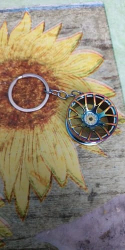Customer photo review of Mini Wheel Keychains