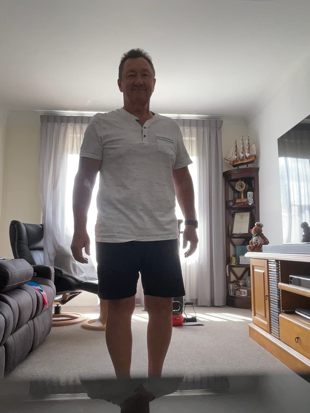 Customer photo review of Ultra-Stretch 7" Chino Shorts - Black