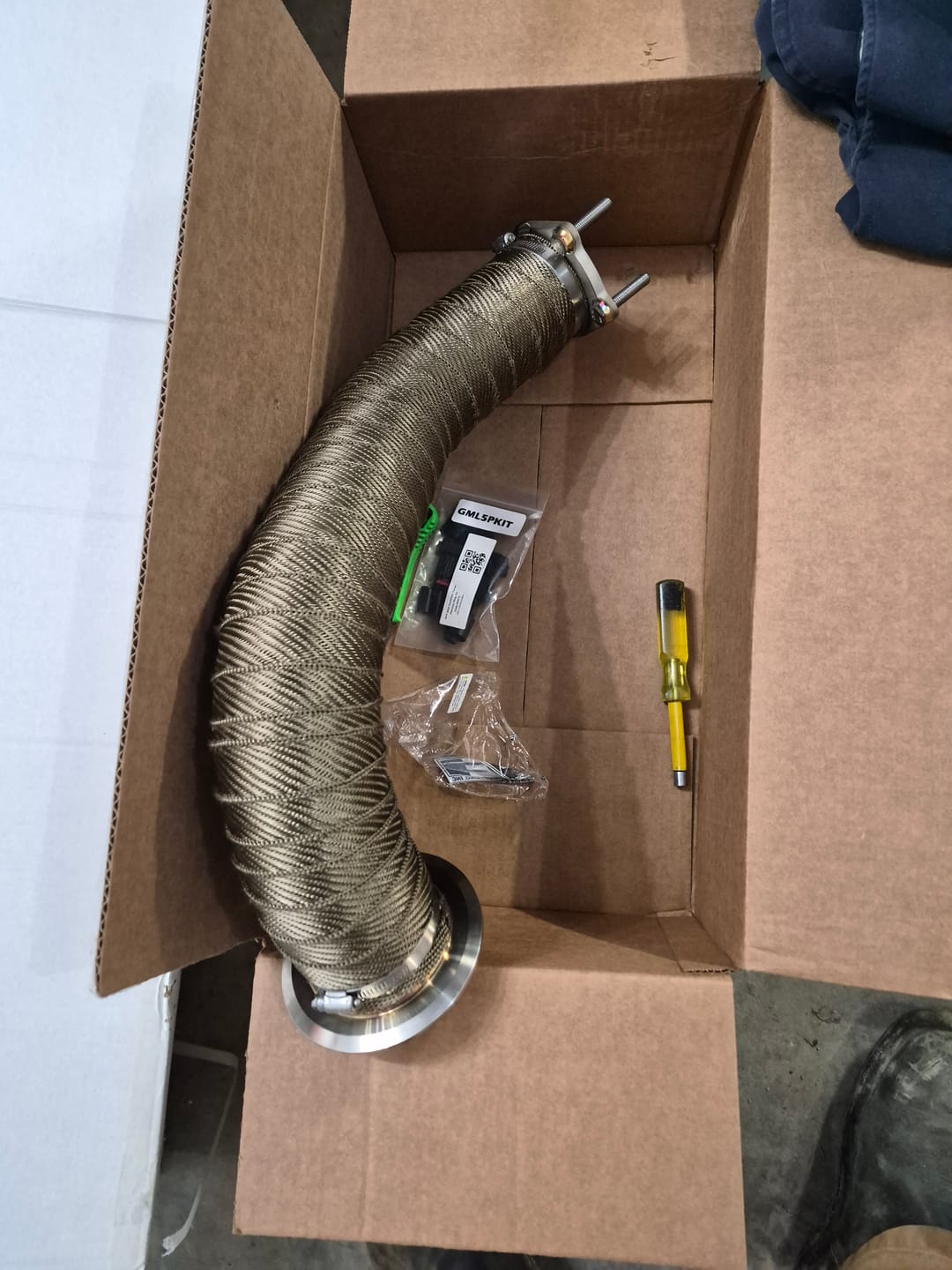 Customer photo review of 2017-2025 Duramax 3.5" Downpipe (L5P-EXH-A004)