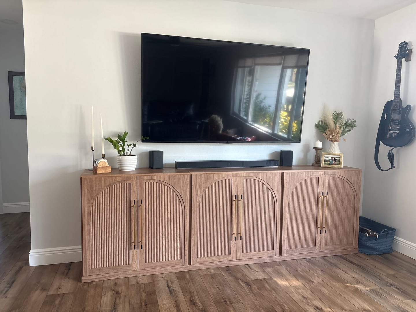 Customer photo review of Jagger Double-Arc Wood Door Modular Sideboards (Set of 4)