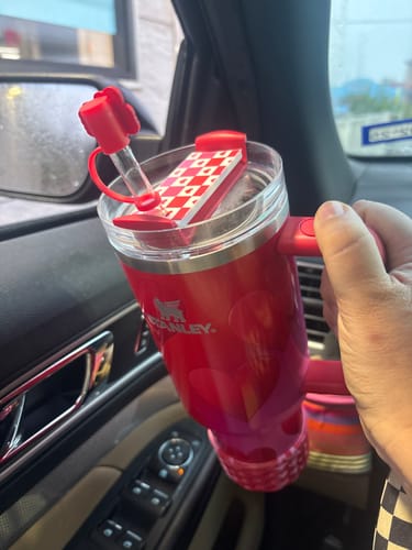 Customer photo review of Stanley Silicone Spinner Cover - CHECKER HEARTS
