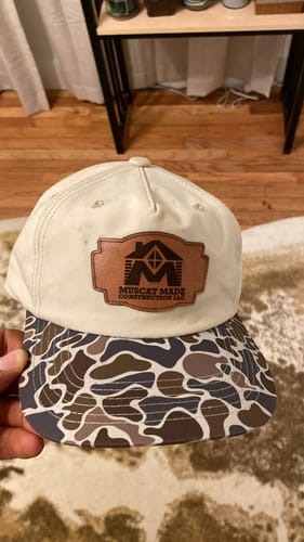 Customer photo review of Custom Leather Patch 5-Panel Rope Hat - Blank Rope Hats