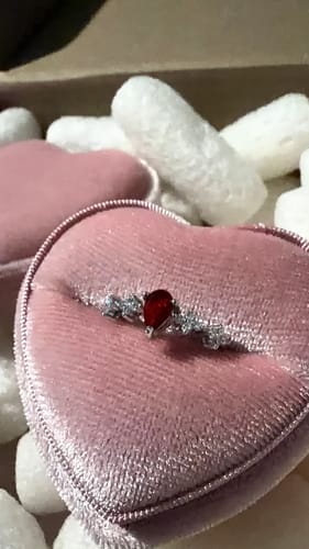 Customer photo review of Anillo Eterno Rubí Plata925